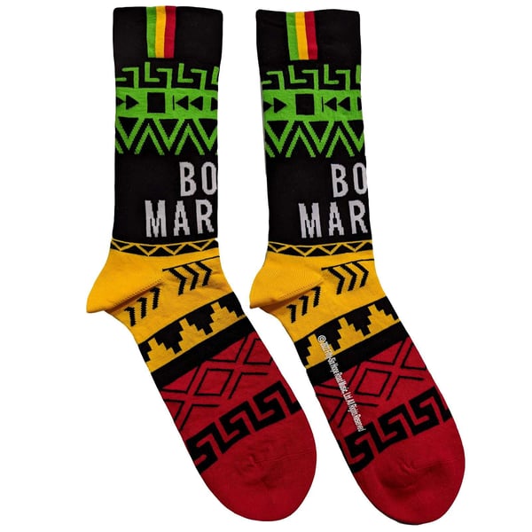 Bob Marley Unisex Adult Press Play Socks