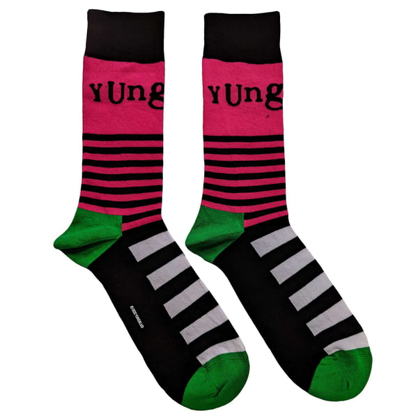 Yungblud Unisex Adult Stripe Logo Socks