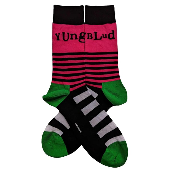 Yungblud Unisex Adult Stripe Logo Socks