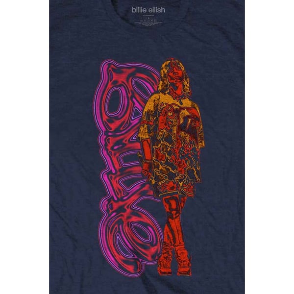 Billie Eilish Unisex Adult Neon Logo T-Shirt