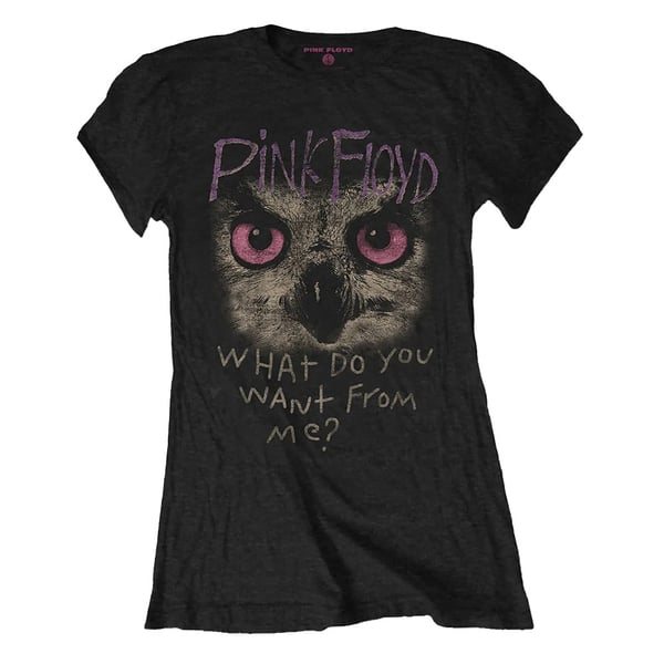 Pink Floyd Womens/Ladies What Do You Want From Me? Owl T-Shirt