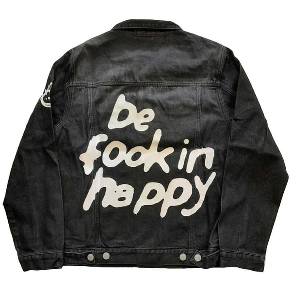 Yungblud Unisex Adult Be Fooking Happy Denim Jacket