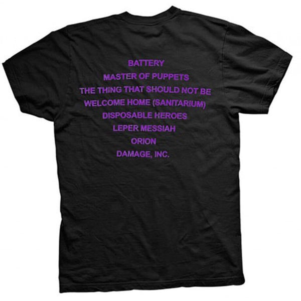 Metallica Unisex Vuxen Master Of Puppets T-shirt med ryggtryck