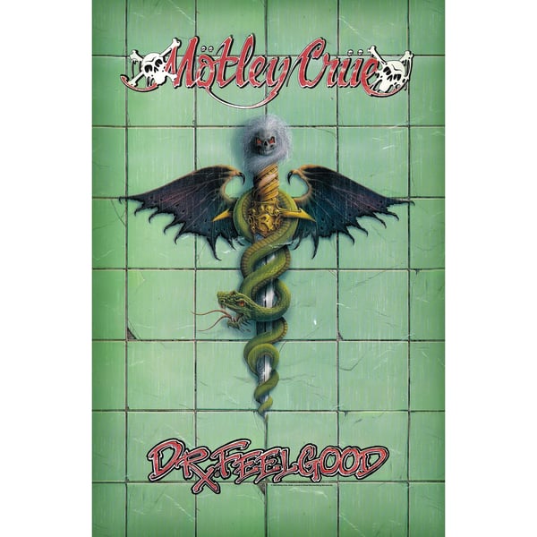Motley Crue Doctor Feelgood Textile Poster Motley Crue Doctor Feelgood Textile Poster