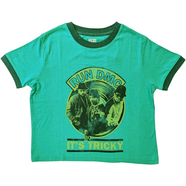 Run DMC Kvinder/damer Det er en vanskelig plade Vintage Crop Top Run DMC Kvinder/damer Det er en vanskelig plade Vintage Crop Top