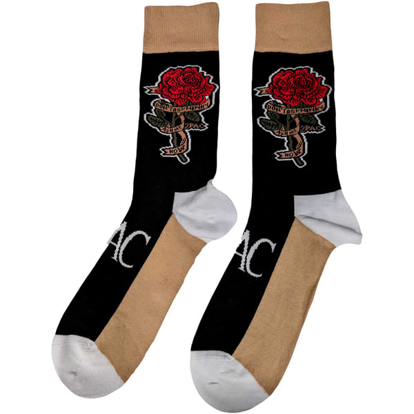 Tupac Shakur Unisex Adult Rose Ankle Socks