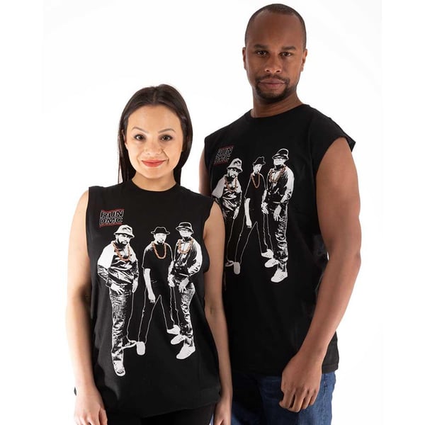 Run DMC Unisex Adult Gold Chains Photograph Tank Top