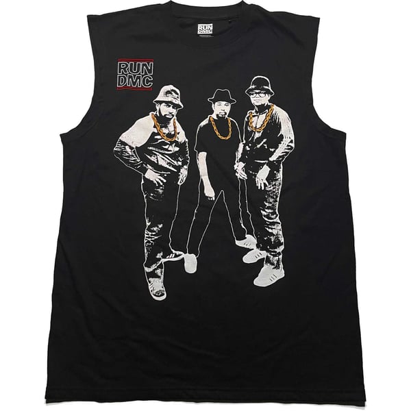 Run DMC Unisex Adult Gold Chains Photograph Tank Top