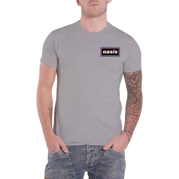 Oasis Unisex T-shirt med linjer til voksne