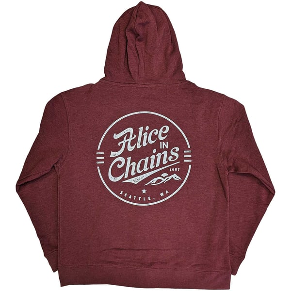 Alice In Chains Unisex Aikuisten Tunnus Täysvetoketjuhuppari