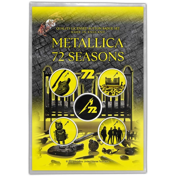Metallica 72 Seasons Badge (Pack of 5)