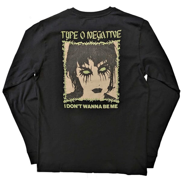 Type O Negative Unisex Adult I Don´t Wanna Be Me Cotton Long-Sleeved T-Shirt