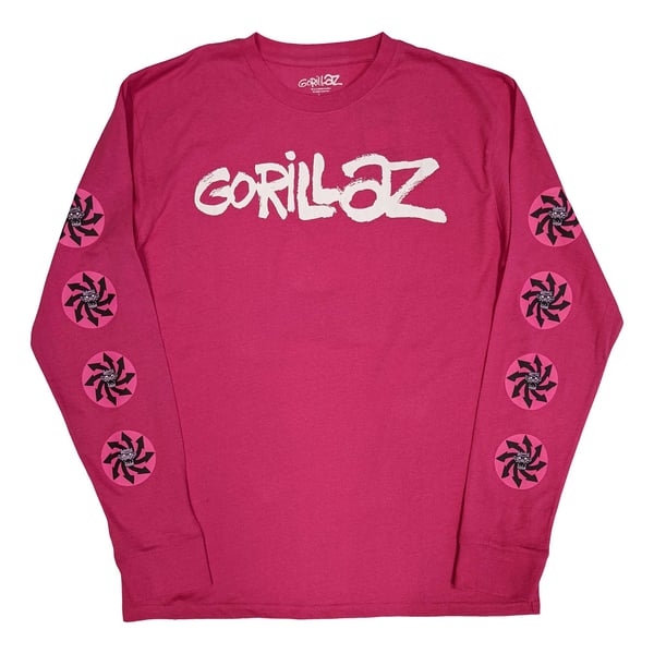 Gorillaz Unisex Adult Repeat Pazuzu Long-Sleeved T-Shirt
