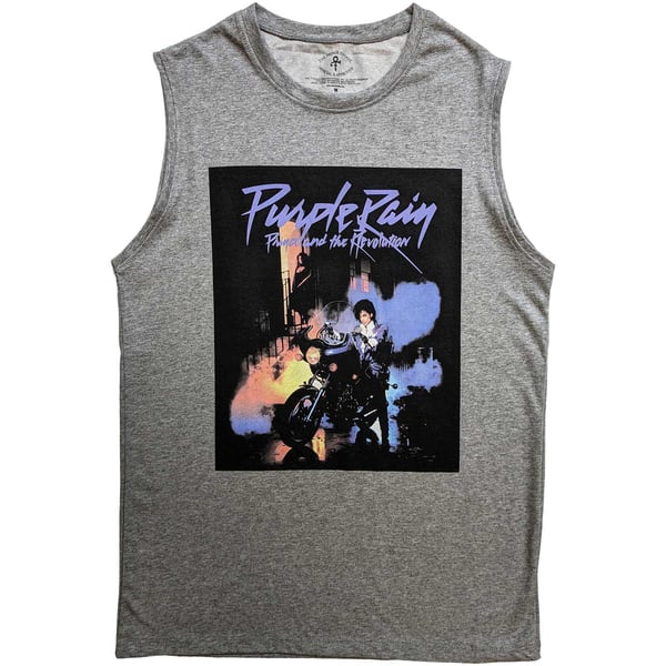 Prince Unisex Adult Purple Rain Cotton Tank Top