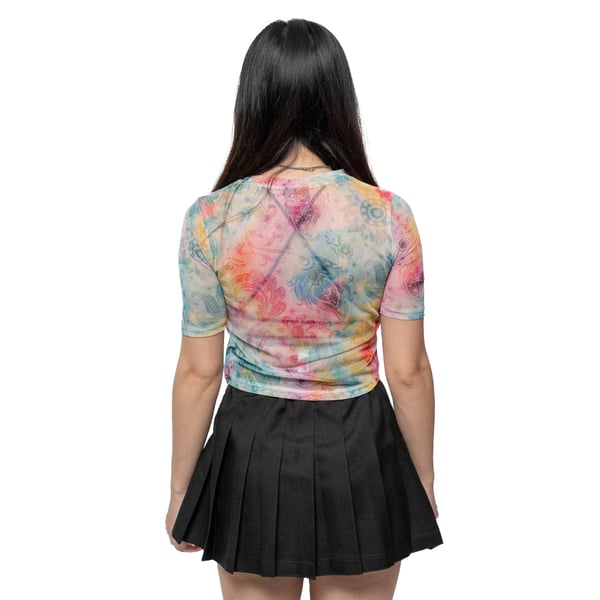 The Beatles Womens/Ladies Sgt Pepper Mesh Crop Top