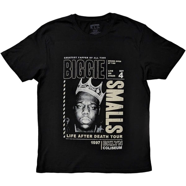 Biggie Smalls Unisex Adult Life After Death Tour Cotton T-Shirt