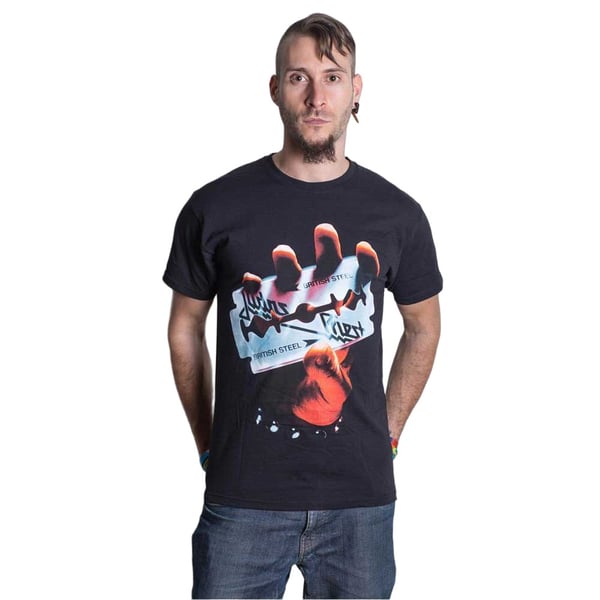 Judas Priest Unisex Adult British Steel Cotton T-Shirt