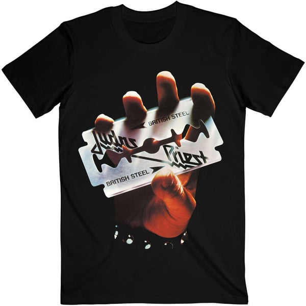Judas Priest Unisex Adult British Steel Cotton T-Shirt