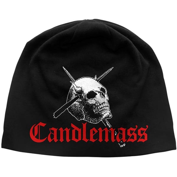 Candlemass Unisex Vuxen Mössa med Dödskalle och Logotyp Candlemass Unisex Vuxen Mössa med Dödskalle och Logotyp