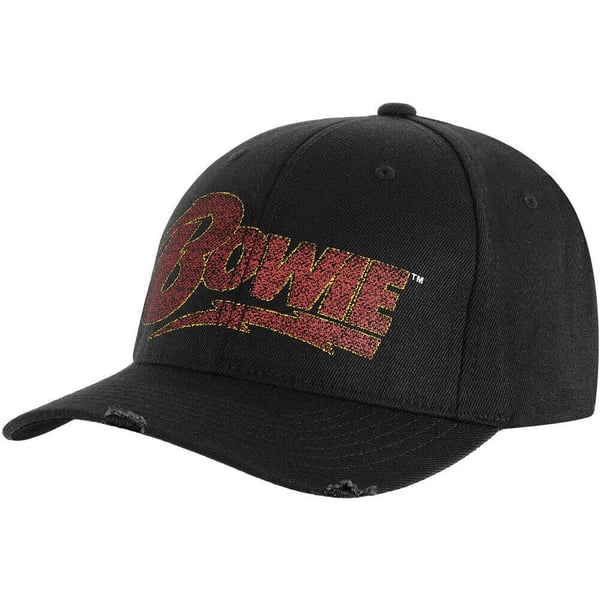 David Bowie Unisex Adult Flash Logo Baseball Cap