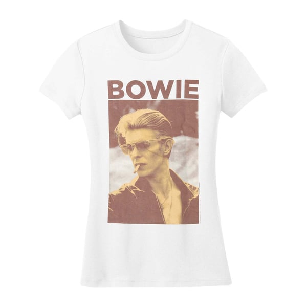 David Bowie Unisex Adult Smoking T-Shirt