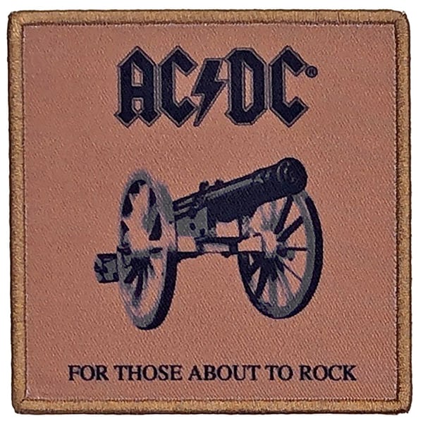 AC/DC For Those About To Rock Standard Iron On Patch