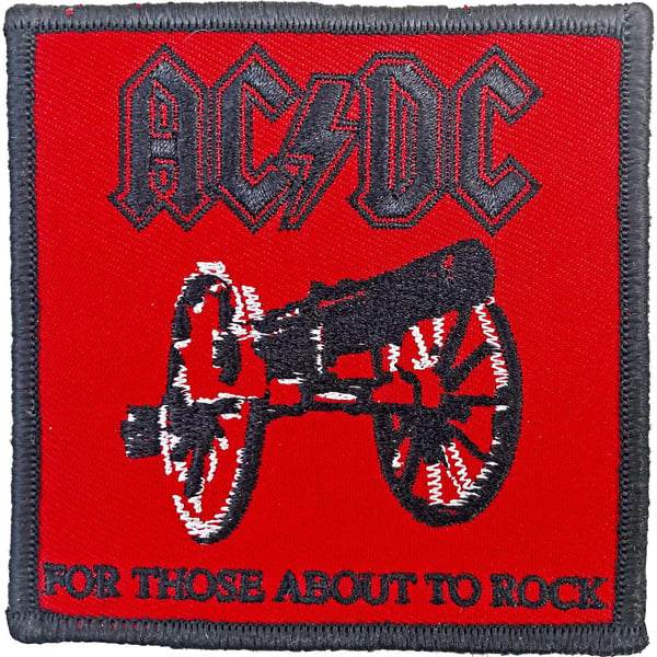 AC/DC For Those About To Rock Standard Iron On Patch