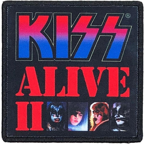 Kiss Alive II Standard Iron On Patch