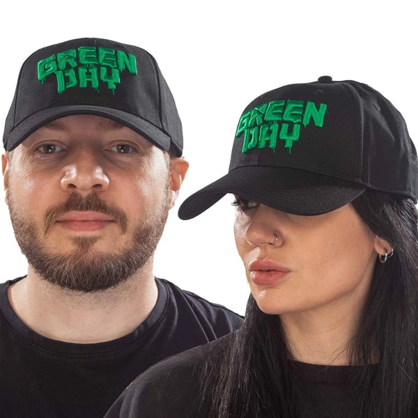 Green Day Unisex Adult Dripping Logo Baseball Cap