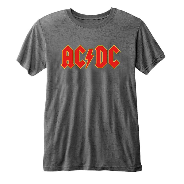 AC/DC Unisex Adult Burnout Logo T-Shirt