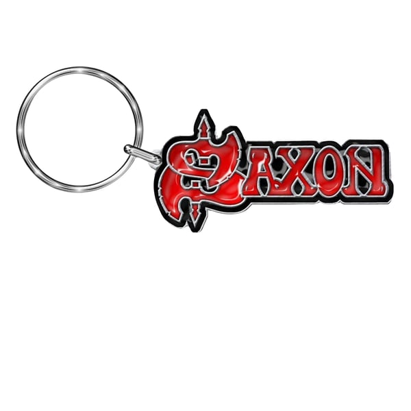 Saxon Enamelled Logo Keyring