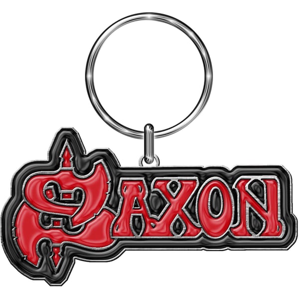 Saxon Enamelled Logo Keyring