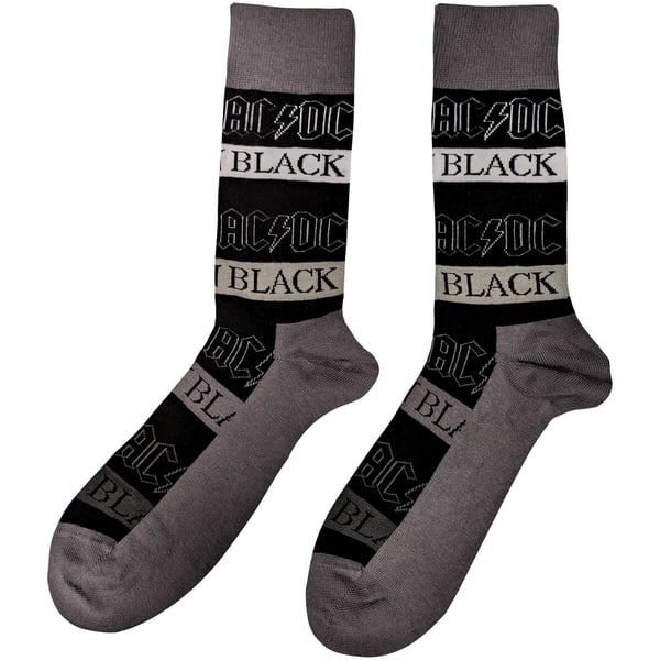 AC/DC Unisex Adult Back In Black Ankle Socks