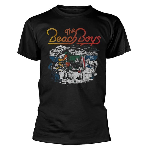 The Beach Boys Unisex Aikuisten Live Drawing Puuvillainen T-paita
