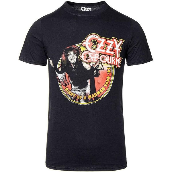 Ozzy Osborne Unisex Vuxen Diary of a Mad Man Tour 1982 T-shirt i bomull
