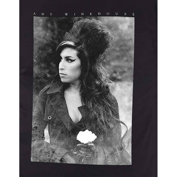 Amy Winehouse Unisex Adult Flower Portrait Cotton T-Shirt