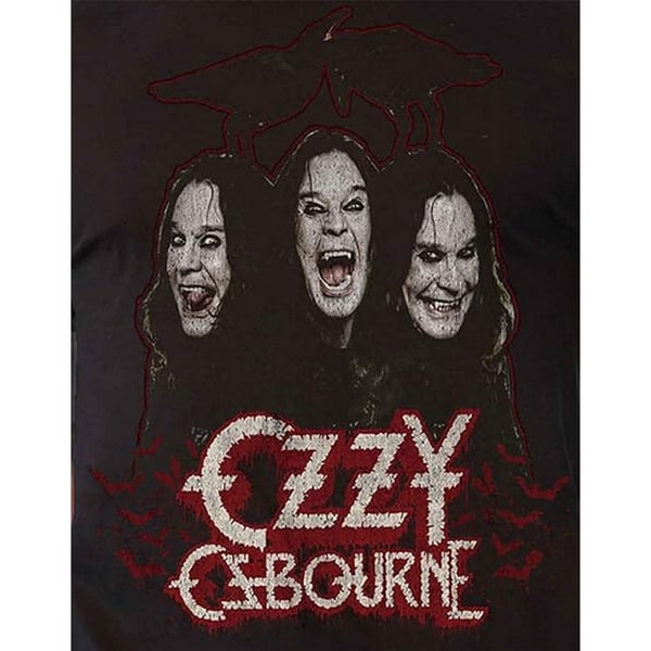 Ozzy Osbourne Unisex Adult Crows & Bars Cotton T-Shirt