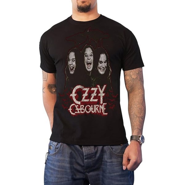 Ozzy Osbourne Unisex Adult Crows & Bars Cotton T-Shirt