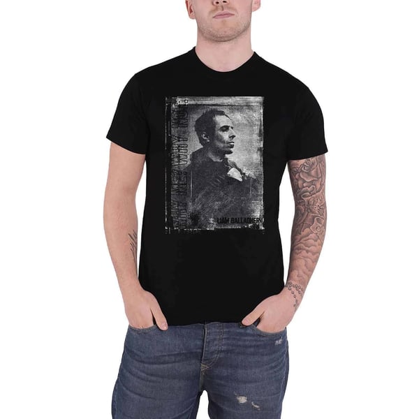 Liam Gallagher Unisex Adult Monochrome Cotton T-Shirt