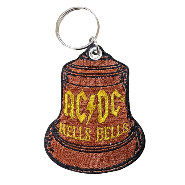 AC/DC Hells Bells Double Sided Patch Keyring