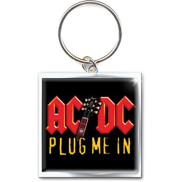 AC/DC Plug Me In Photo Print Keyring