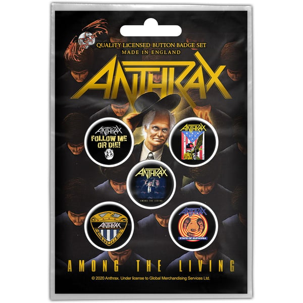 Anthrax Among The Living Badge