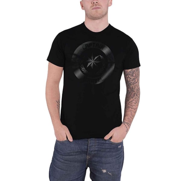 Captain Marvel Unisex Adult Circle Cotton T-Shirt