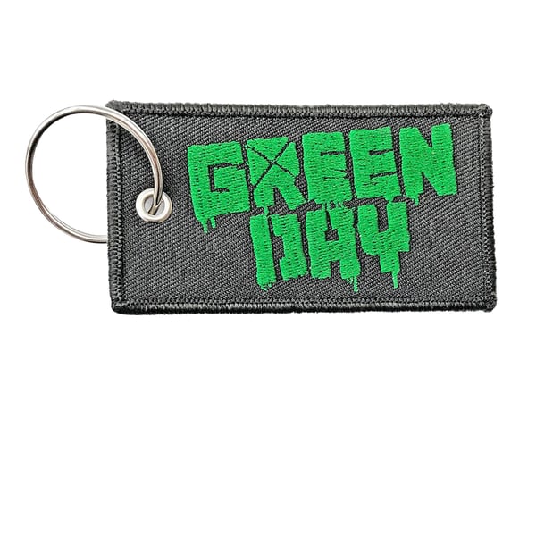 Green Day Kaksipuolinen Paikka Logo Avaimenperä