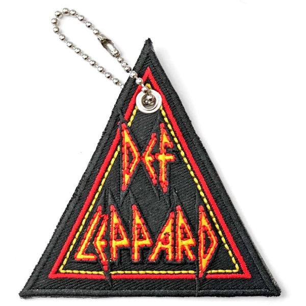 Def Leppard Tri-Logo kaksipuolinen avaimenperä