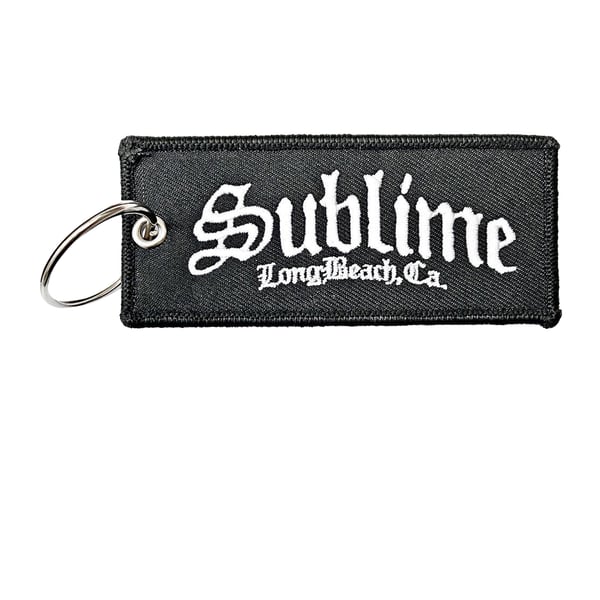 Sublime Long Beach C.A Kaksipuolinen Paikkalogo Avaimenperä