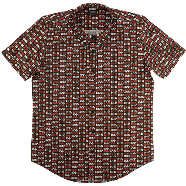 AC/DC Unisex Vuxen Logotyp Heltäckande Tryckt Skjorta