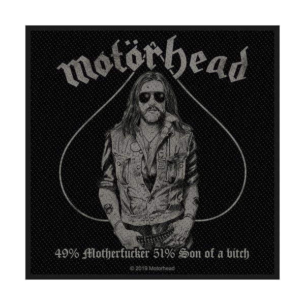 Motorhead 49% Motherfucker Standard Patch