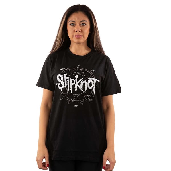 Slipknot Unisex Adult Star Diamante Logo T-Shirt