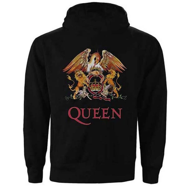 Queen Unisex Vuxen Klassisk Vapen Heldragkedja Hoodie
